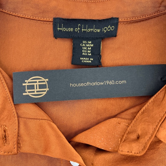 HOUSE OF HARLOW 1960 - Button Down Cropped Blouse - Picture 5 of 8